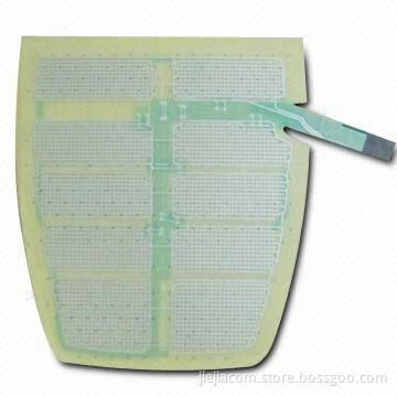 Flexible PCB for Membrane Keypads, with Silver Paste Printed Circuit, Available in Various Holes